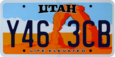 UT license plate Y463CB