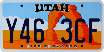 UT license plate Y463CF