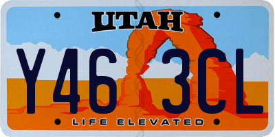 UT license plate Y463CL