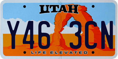 UT license plate Y463CN