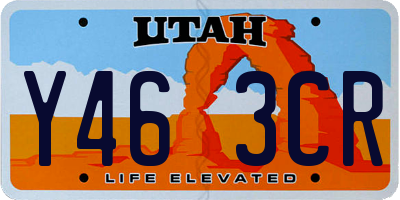 UT license plate Y463CR