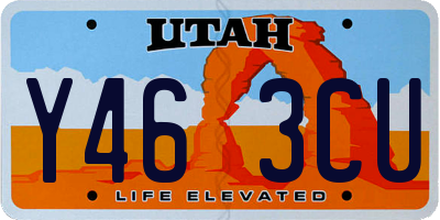UT license plate Y463CU