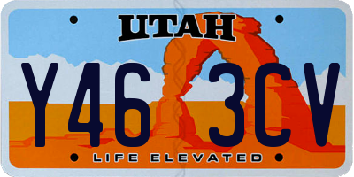 UT license plate Y463CV