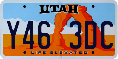 UT license plate Y463DC