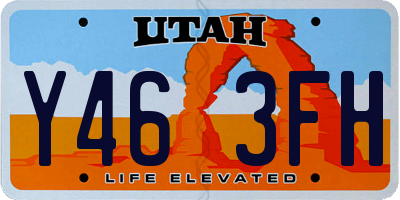 UT license plate Y463FH