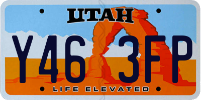 UT license plate Y463FP