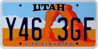 UT license plate Y463GF