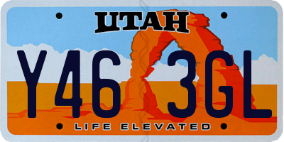 UT license plate Y463GL