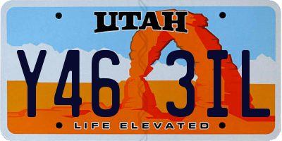 UT license plate Y463IL