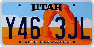UT license plate Y463JL