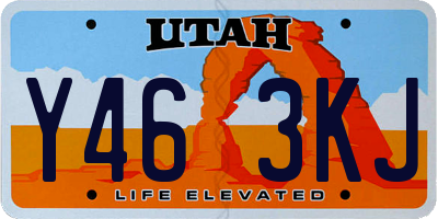UT license plate Y463KJ