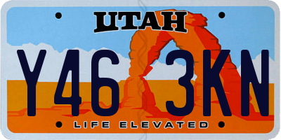 UT license plate Y463KN