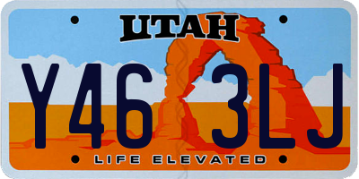 UT license plate Y463LJ