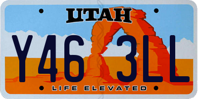 UT license plate Y463LL