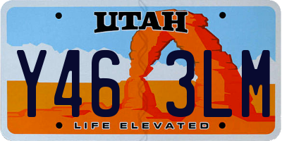 UT license plate Y463LM