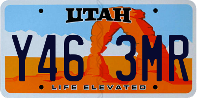UT license plate Y463MR