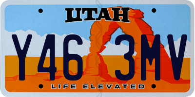 UT license plate Y463MV
