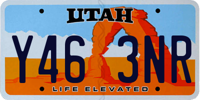 UT license plate Y463NR