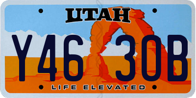 UT license plate Y463OB