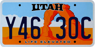 UT license plate Y463OC