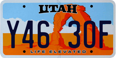 UT license plate Y463OF