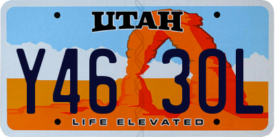 UT license plate Y463OL