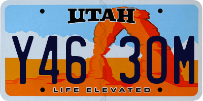 UT license plate Y463OM