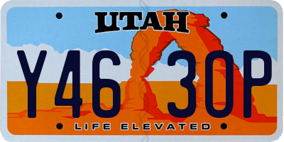 UT license plate Y463OP
