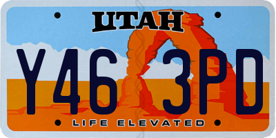 UT license plate Y463PD