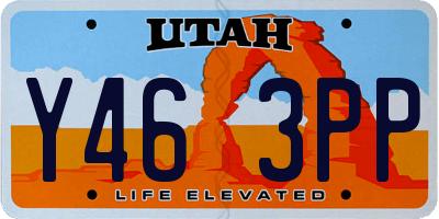 UT license plate Y463PP