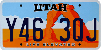 UT license plate Y463QJ