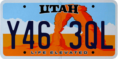 UT license plate Y463QL