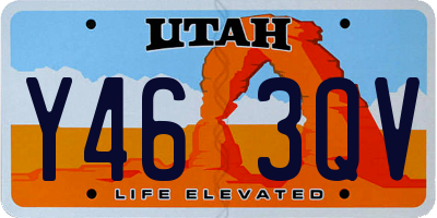 UT license plate Y463QV