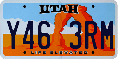 UT license plate Y463RM