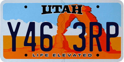 UT license plate Y463RP