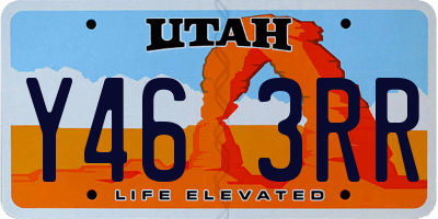UT license plate Y463RR