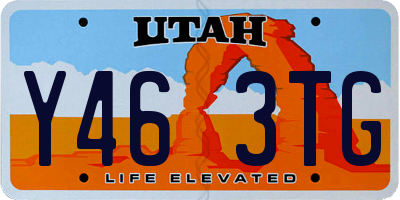 UT license plate Y463TG
