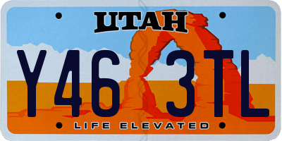 UT license plate Y463TL