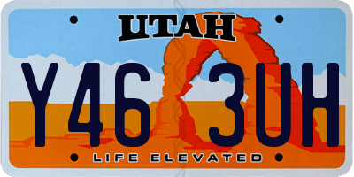UT license plate Y463UH
