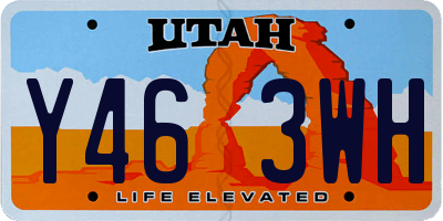 UT license plate Y463WH