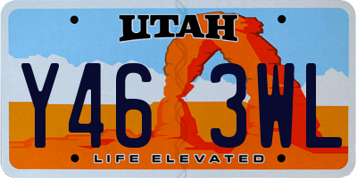 UT license plate Y463WL