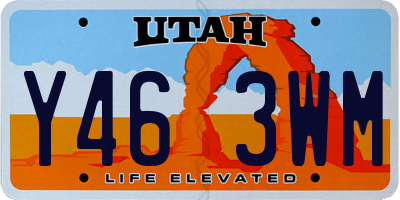 UT license plate Y463WM
