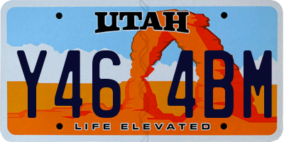 UT license plate Y464BM