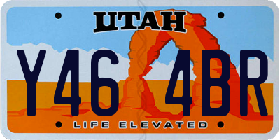 UT license plate Y464BR
