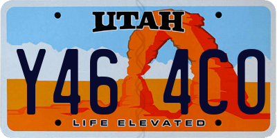UT license plate Y464CO
