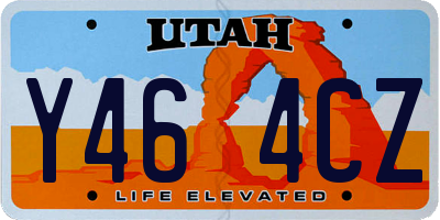 UT license plate Y464CZ