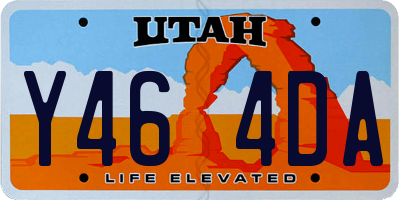 UT license plate Y464DA