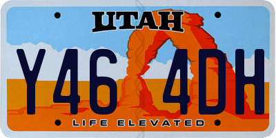 UT license plate Y464DH