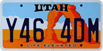 UT license plate Y464DM