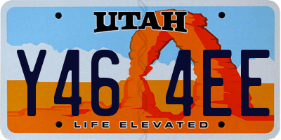 UT license plate Y464EE